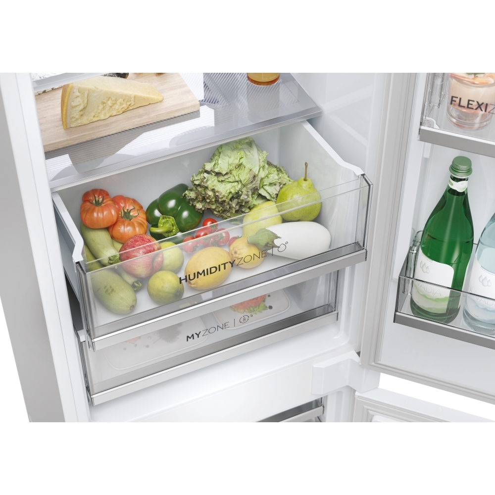 Haier HBW7518CTK Total No Frost Integrated Fridge Freezer, Sliding Hinge, 70/30, C Rated