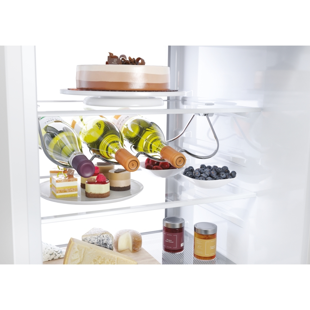 Haier HBW7518CTK Total No Frost Integrated Fridge Freezer, Sliding Hinge, 70/30, C Rated