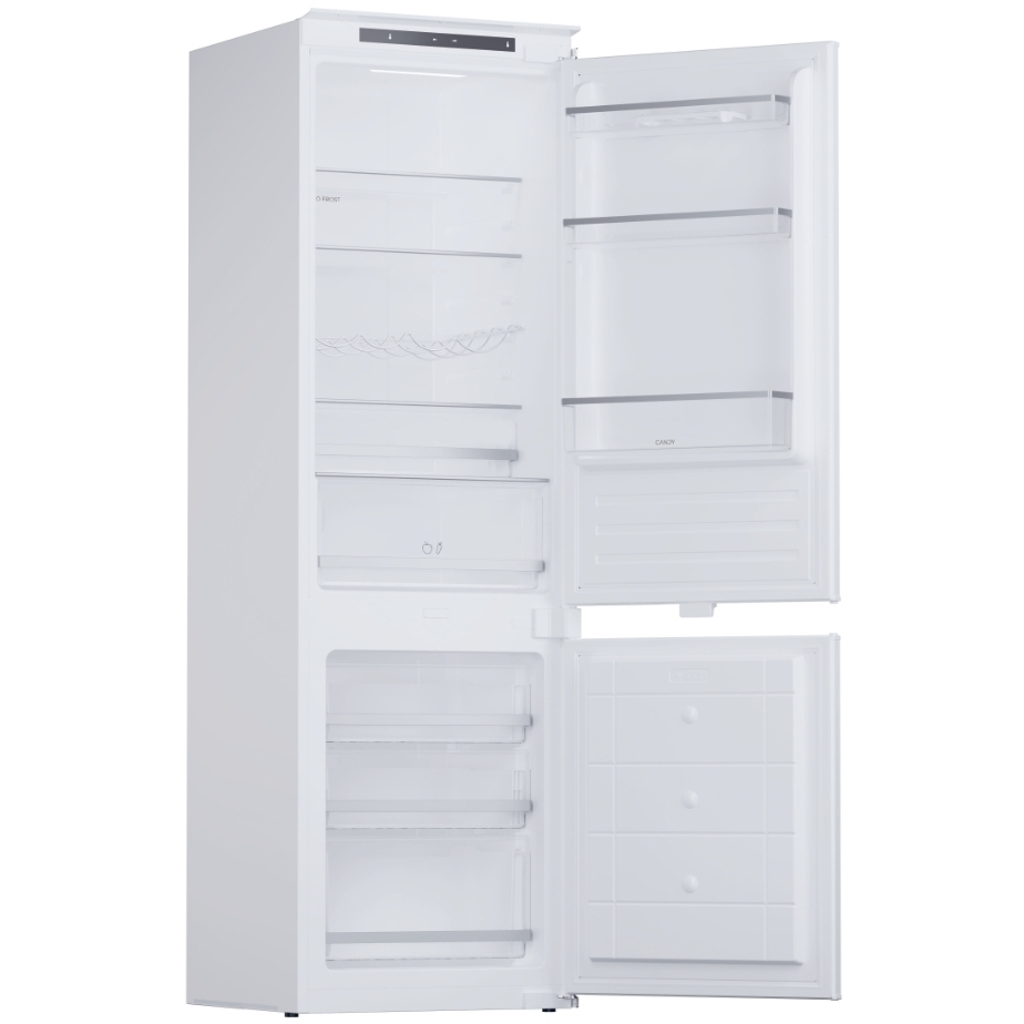 Candy CBBMT18EK Total No Frost Integrated Fridge Freezer, Sliding Hinge, 70/30, E Rated