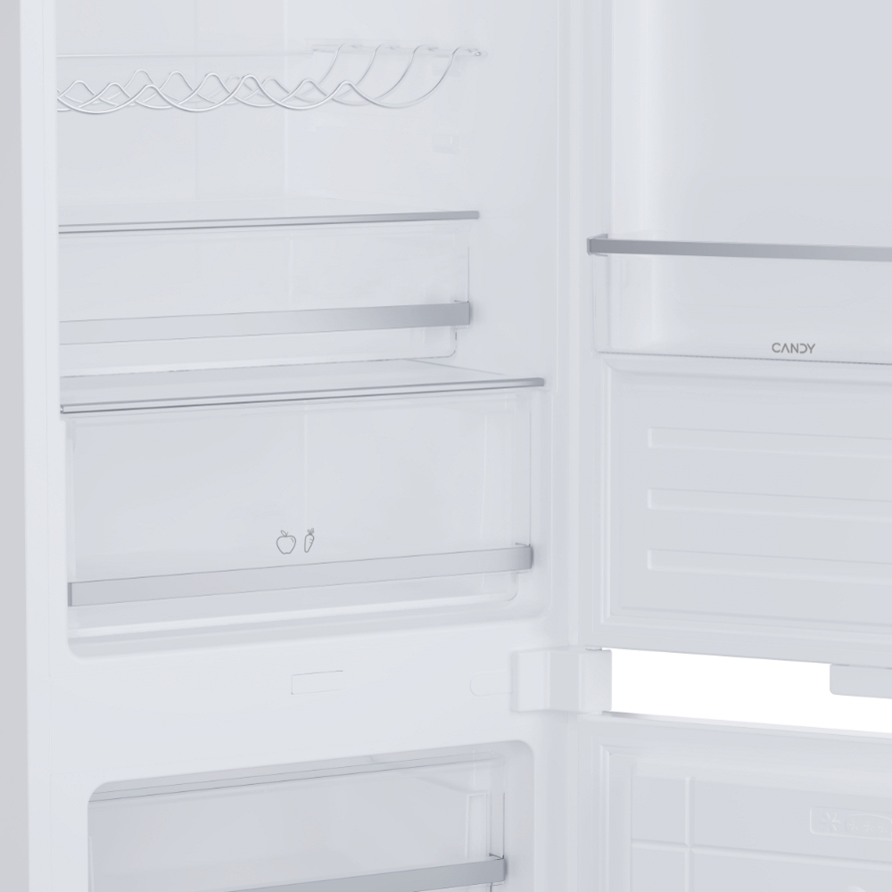 Candy CBBMT18EK Total No Frost Integrated Fridge Freezer, Sliding Hinge, 70/30, E Rated