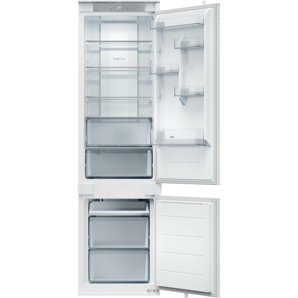 Hoover HONBQT3519EWK-UK Total No Frost Integrated Fridge Freezer, Sliding Hinge, 70/30, E Rated