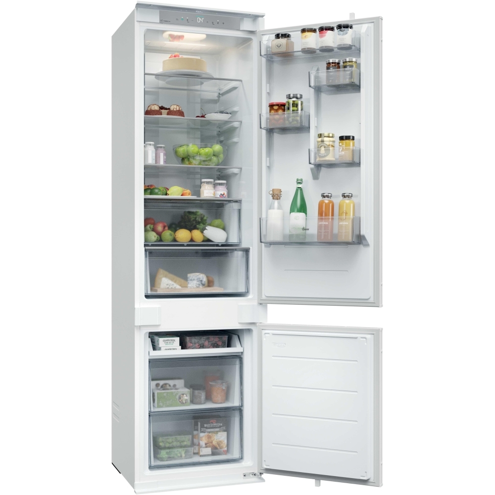 Hoover HONBQT3519EWK-UK Total No Frost Integrated Fridge Freezer, Sliding Hinge, 70/30, E Rated