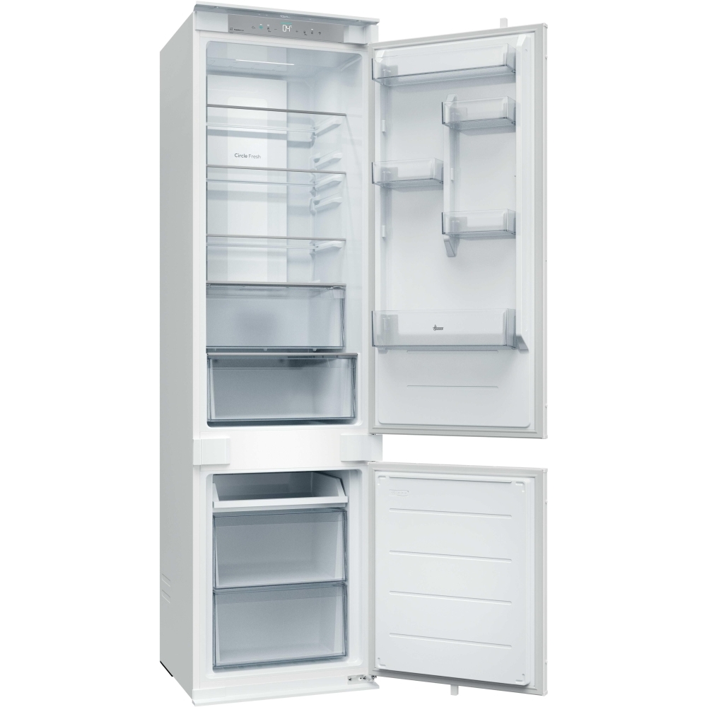 Hoover HONBQT3519EWK-UK Total No Frost Integrated Fridge Freezer, Sliding Hinge, 70/30, E Rated