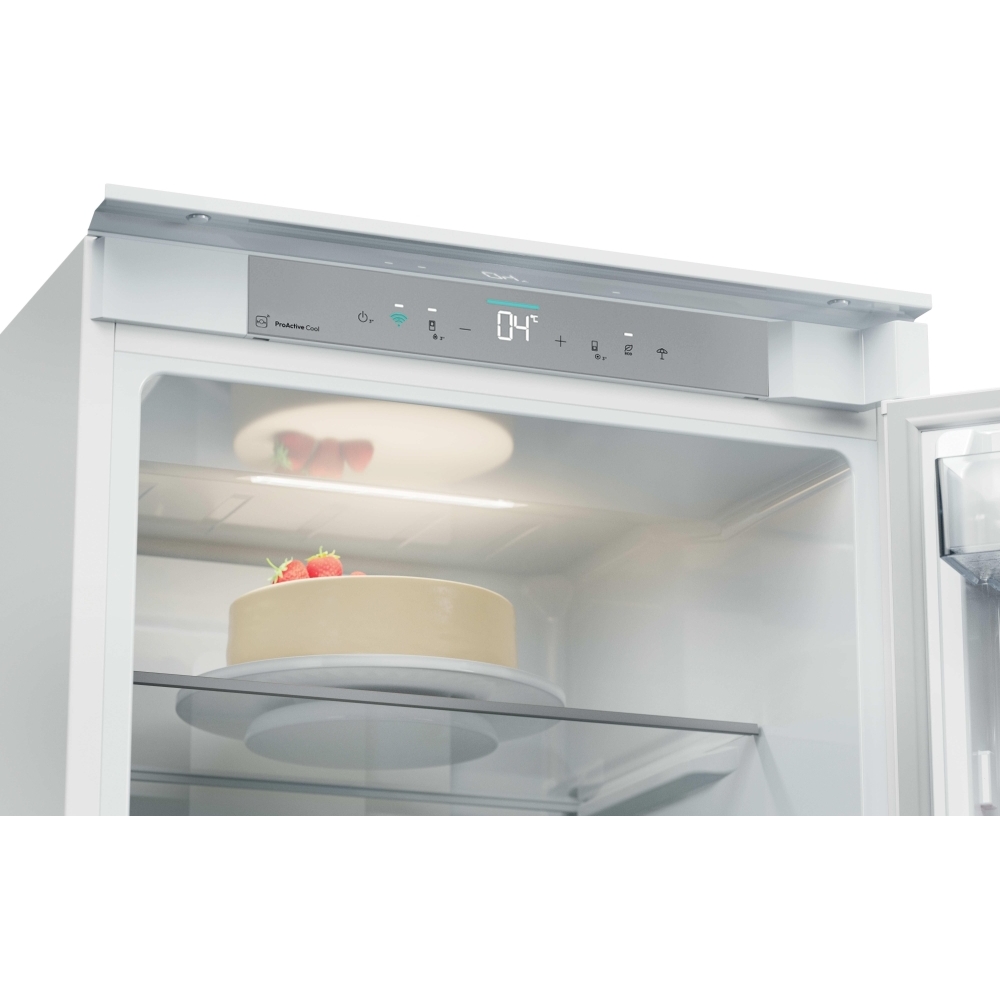 Hoover HONBQT3519EWK-UK Total No Frost Integrated Fridge Freezer, Sliding Hinge, 70/30, E Rated