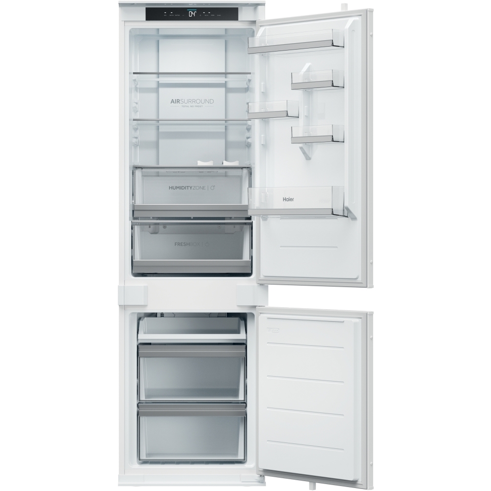 Haier HBQW5518EK-UK Total No Frost Integrated Fridge Freezer, Sliding Hinge, 70/30, E Rated