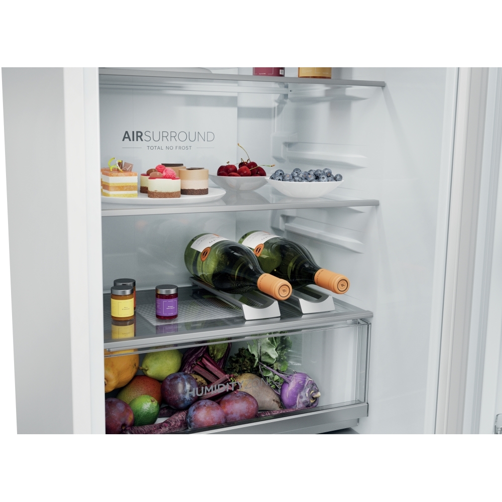 Haier HBQW5518EK-UK Total No Frost Integrated Fridge Freezer, Sliding Hinge, 70/30, E Rated