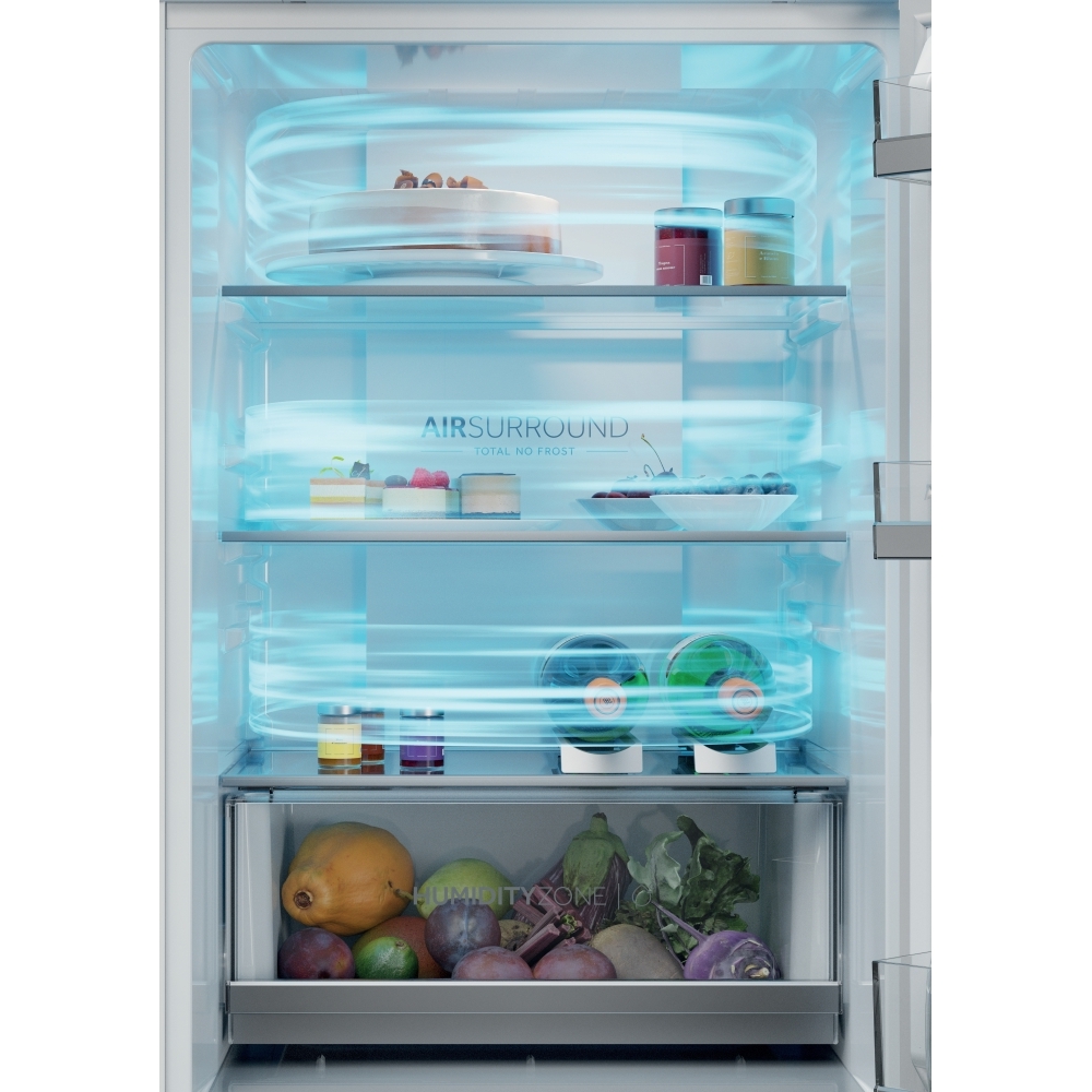 Haier HBQW5518EK-UK Total No Frost Integrated Fridge Freezer, Sliding Hinge, 70/30, E Rated