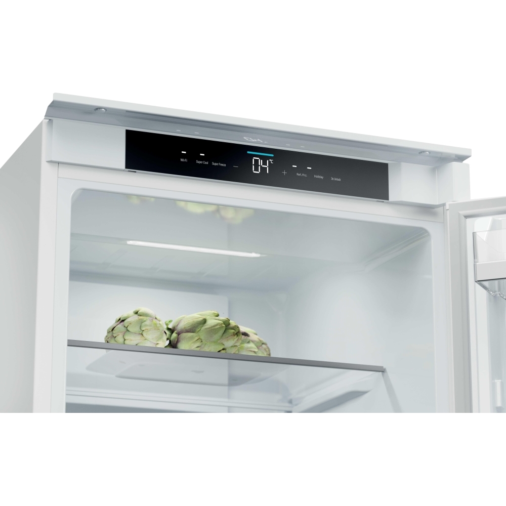 Haier HBQW5519EK-UK Total No Frost Integrated Fridge Freezer, Sliding Hinge, 70/30, E Rated