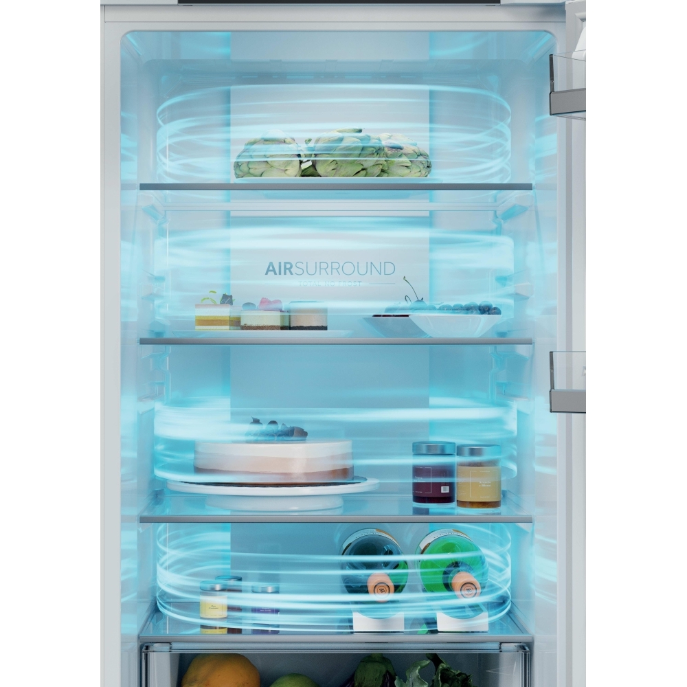 Haier HBQW5519EK-UK Total No Frost Integrated Fridge Freezer, Sliding Hinge, 70/30, E Rated