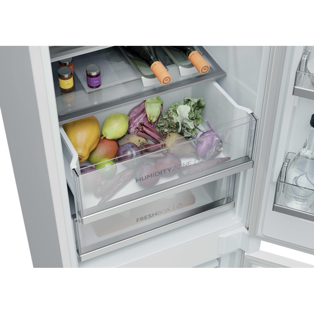 Haier HBQW5519EK-UK Total No Frost Integrated Fridge Freezer, Sliding Hinge, 70/30, E Rated