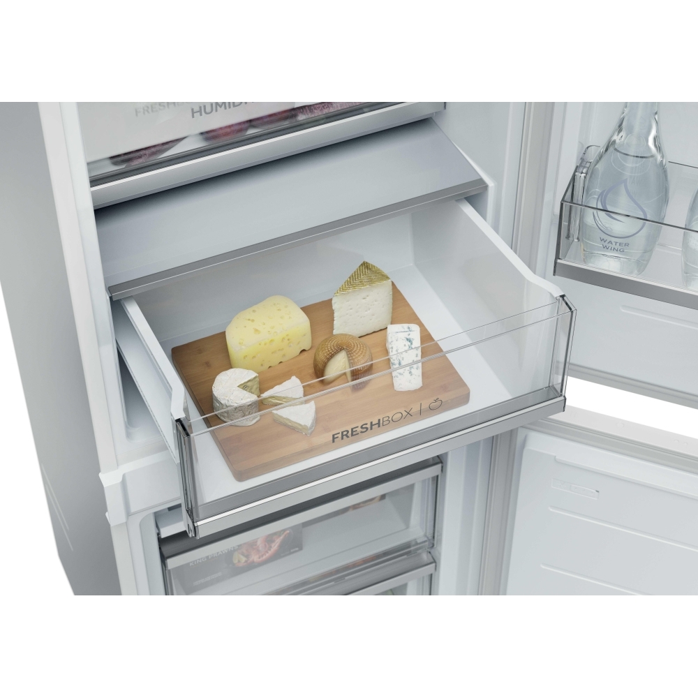 Haier HBQW5519EK-UK Total No Frost Integrated Fridge Freezer, Sliding Hinge, 70/30, E Rated