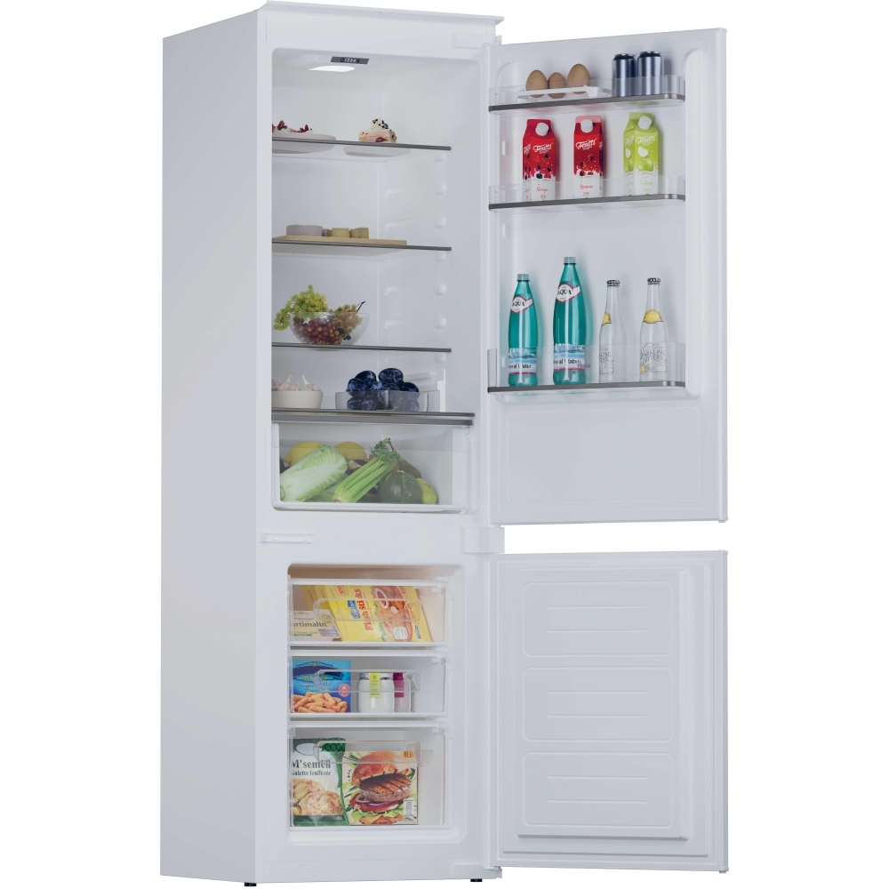 Hoover HOBBML18EK Static Integrated Fridge Freezer, Sliding Hinge, 70/30, E Rated