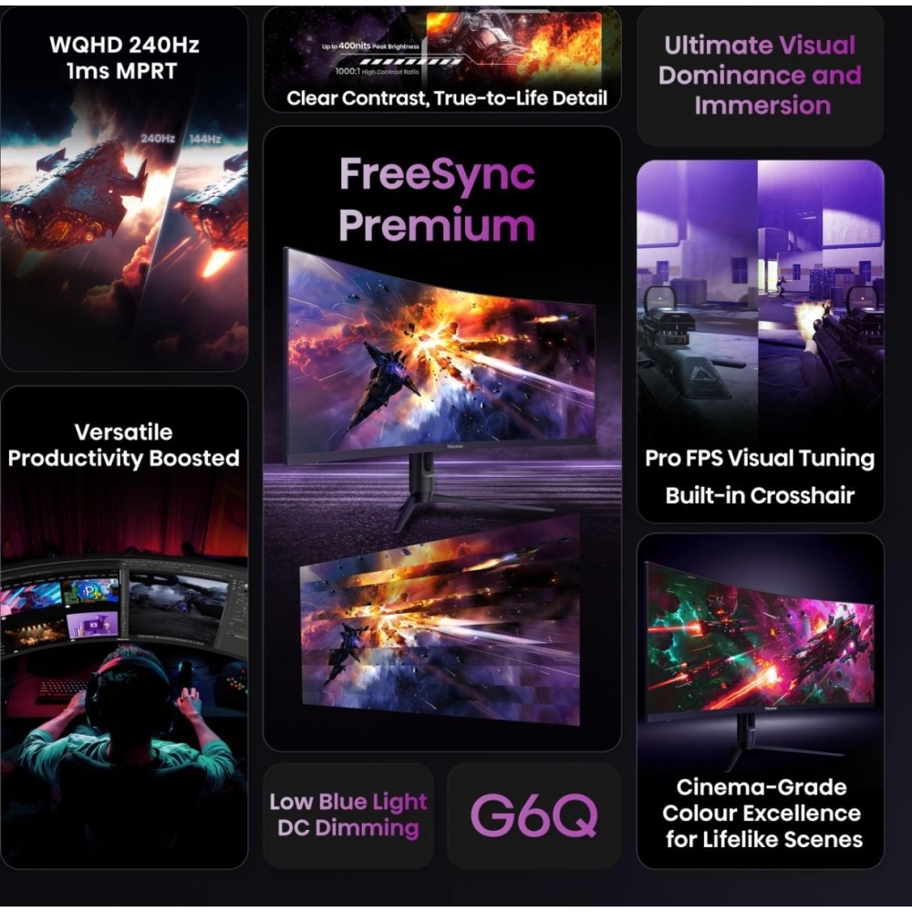 Hisense 34G6QUK 34" Gaming Monitor