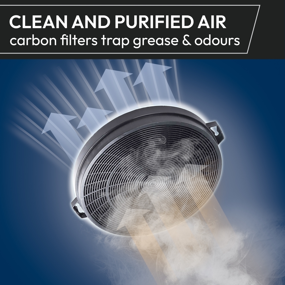 Candy CBT625/2X/1/UK Telescopic Cooker Hood, Stainless Steel, B Rated