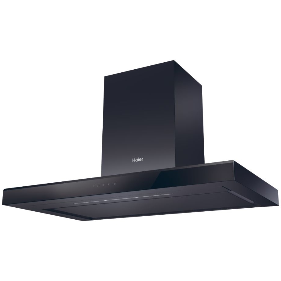 Haier HATS9CBS4B 90cm Chimney Cooker Hood, Black, A+ Rated