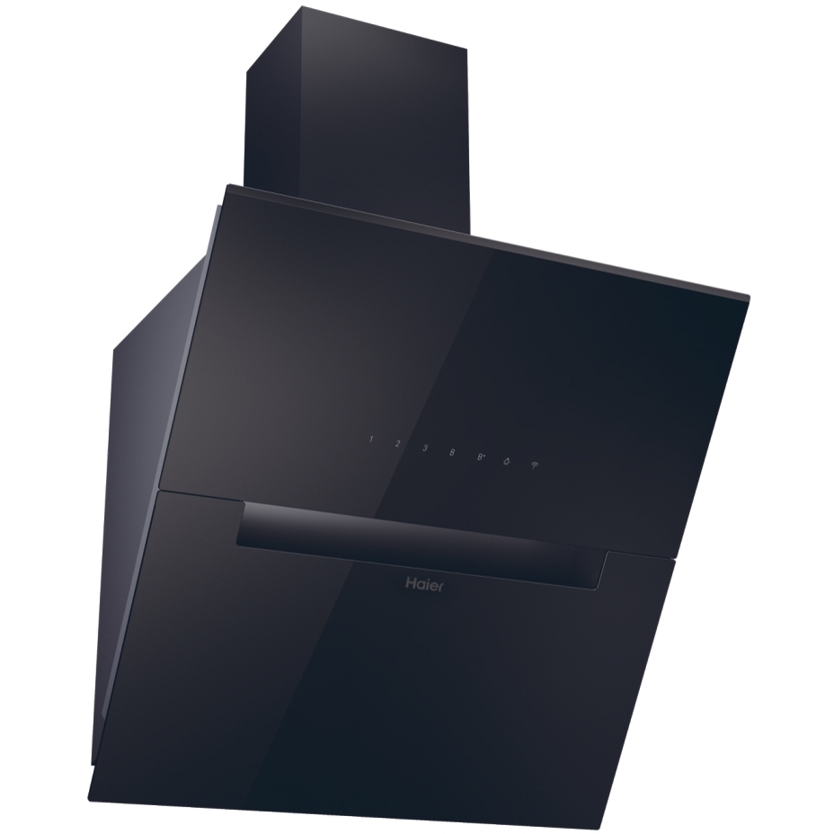 Haier HADG6CBS4BWIFI 60cm Chimney Cooker Hood, Black, A++ Rated