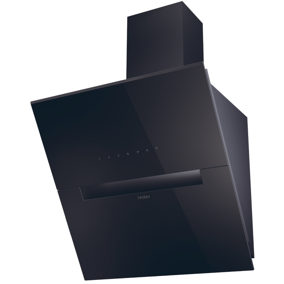 Haier HADG6CBS4BWIFI 60cm Chimney Cooker Hood, Black, A++ Rated