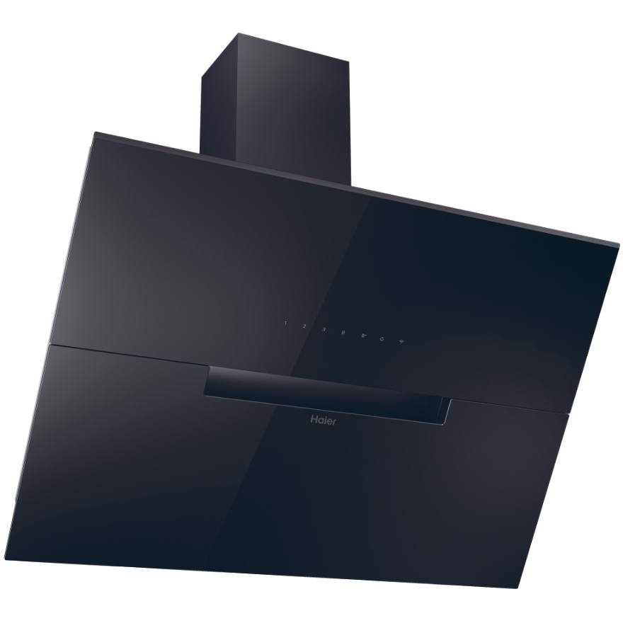 Haier HADG9CBS4BWIFI 90cm Chimney Cooker Hood, Black, A++ Rated
