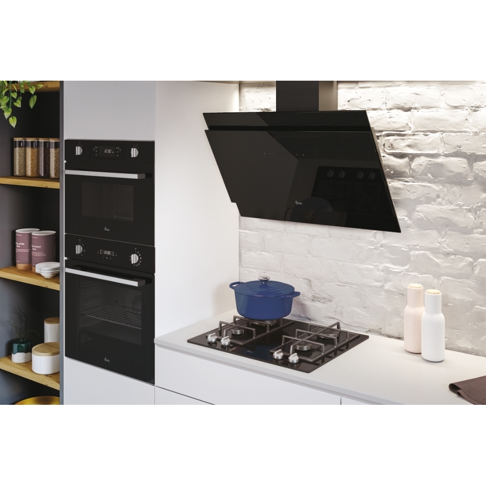 Hoover HDG9DCH3B 90cm Chimney Cooker Hood, Black, A++ Rated