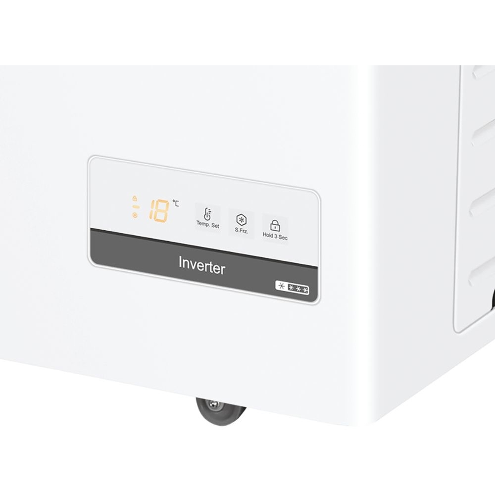 Haier HCE301E Static 300l Chest Freezer, White, E Rated