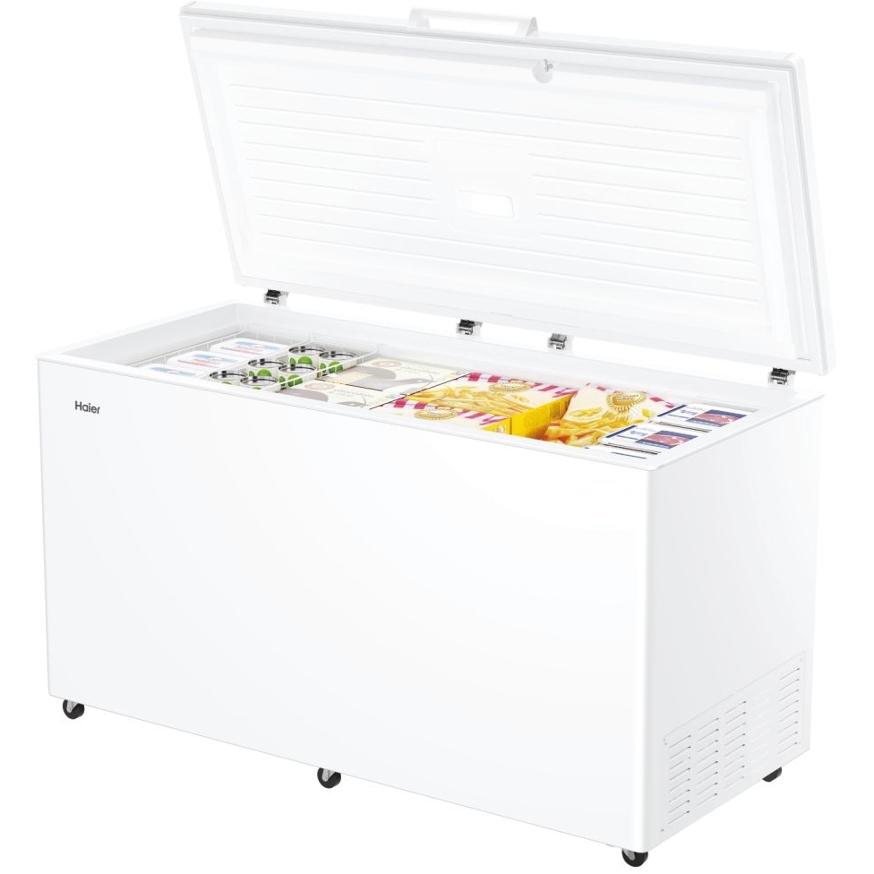 Haier HCE520EK Series 7 Static 508l Chest Freezer, White, E Rated