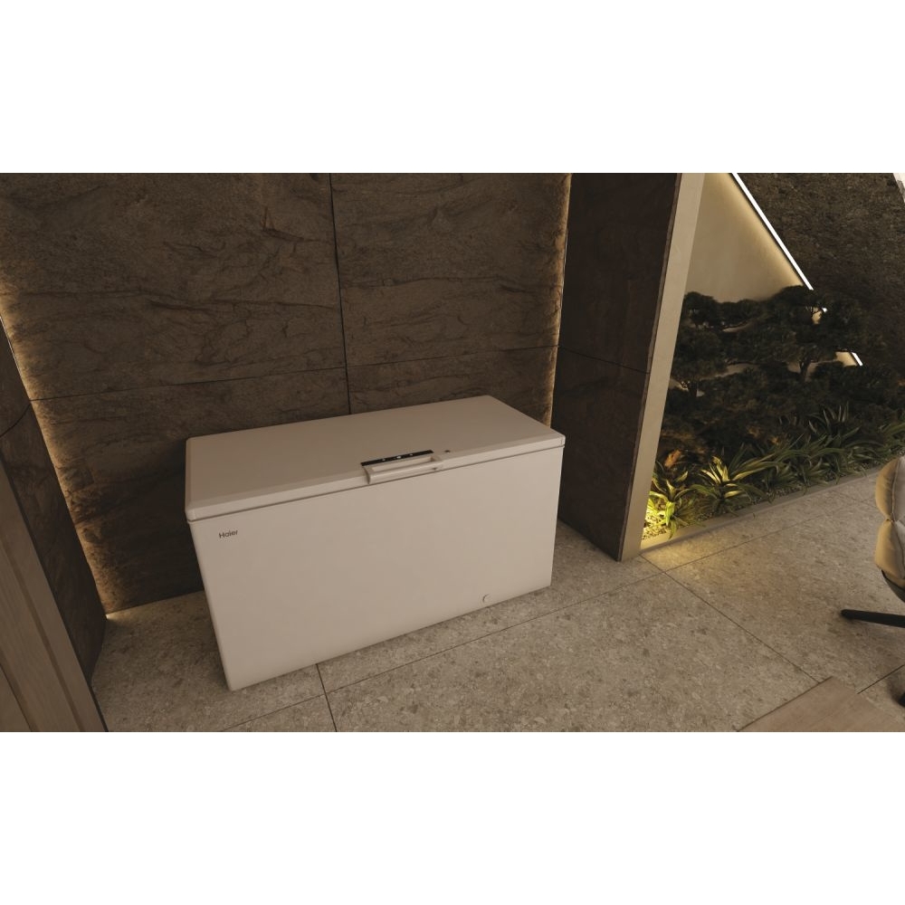 Haier HCE520EK Series 7 Static 508l Chest Freezer, White, E Rated