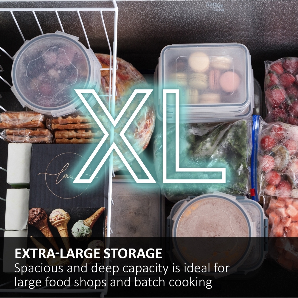 Haier HCE519EK Static 508l Chest Freezer, White, E Rated