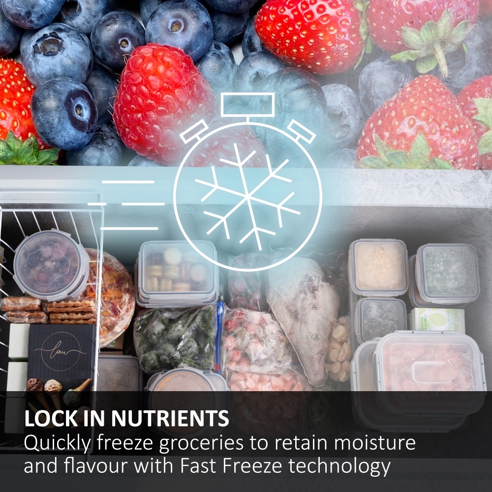 Haier HCE519EK Static 508l Chest Freezer, White, E Rated