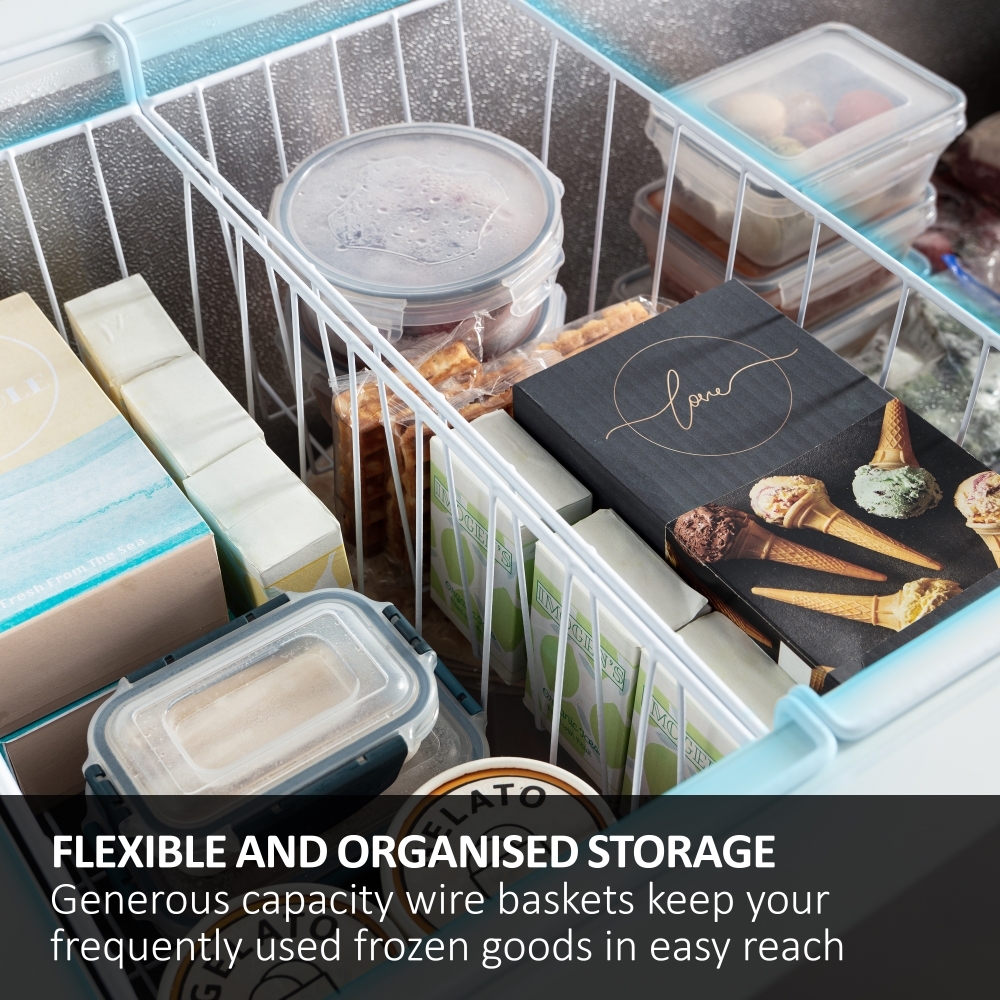 Haier HCE519EK Static 508l Chest Freezer, White, E Rated