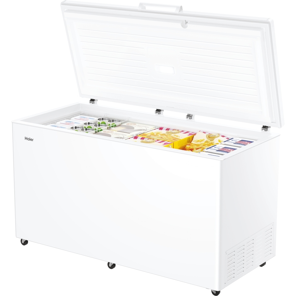 Haier HCE519EK Static 508l Chest Freezer, White, E Rated