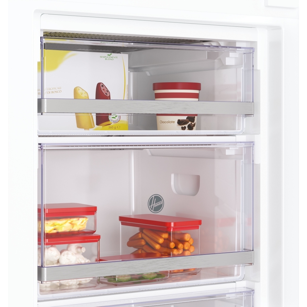 Hoover HOUS518EWK Static Built-In Freezer, Sliding Hinge, E Rated