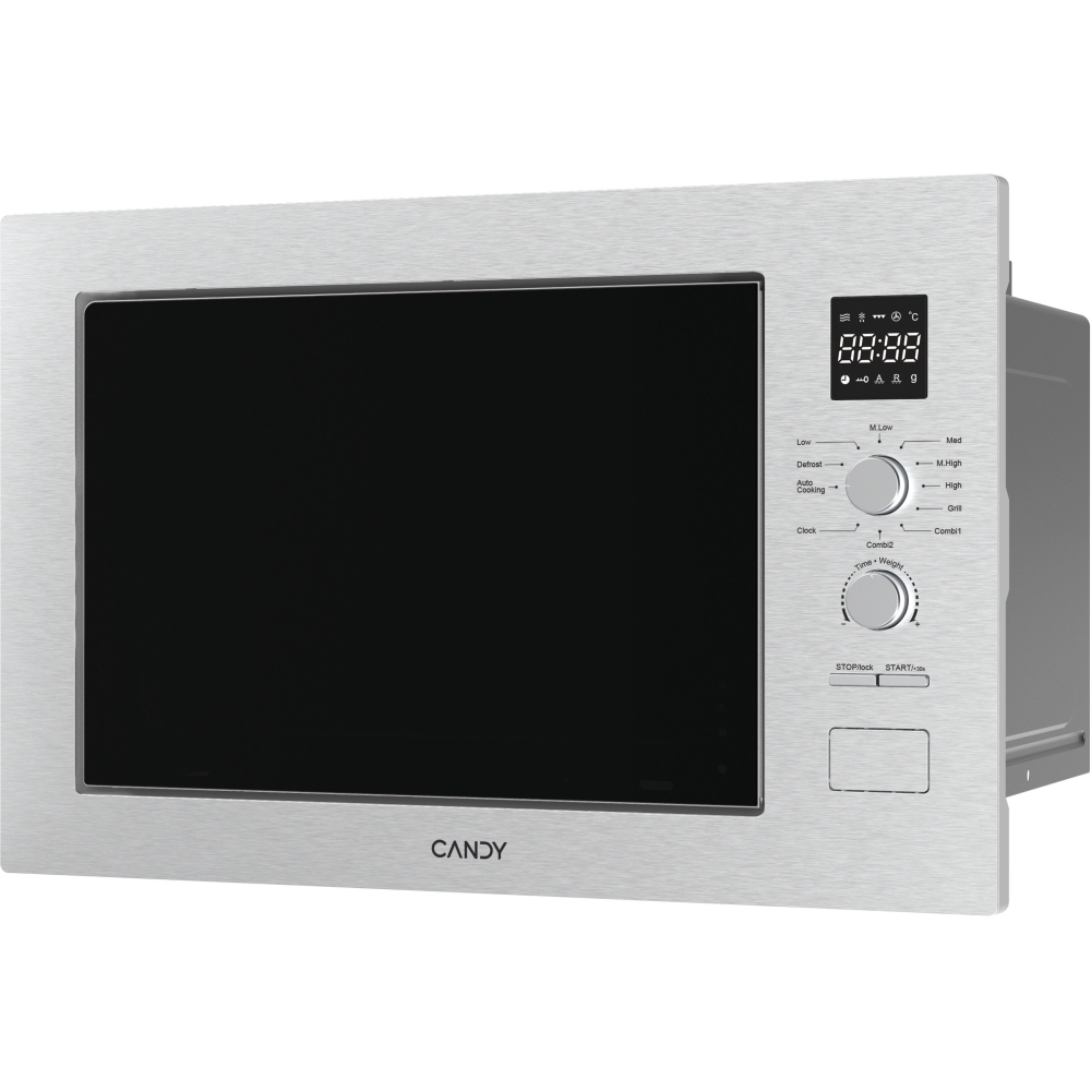 Candy CA38FL7NWXUK Built-In Microwave with Grill, Stainless Steel