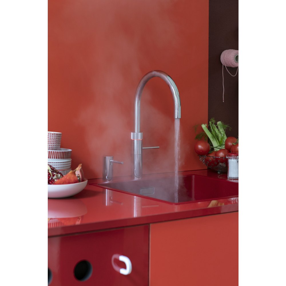 Quooker 3FRCHR 3 in 1 Fusion Round Tap with 3 Litre Tank, Chrome
