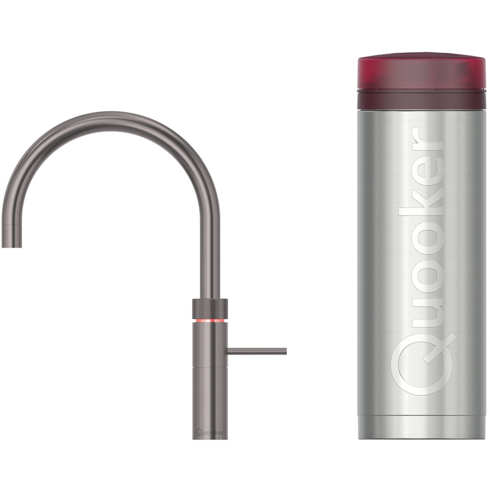 Quooker 3FRGME 3 in 1 PRO3 Fusion Round Tap with 3 Litre Tank, Gunmetal