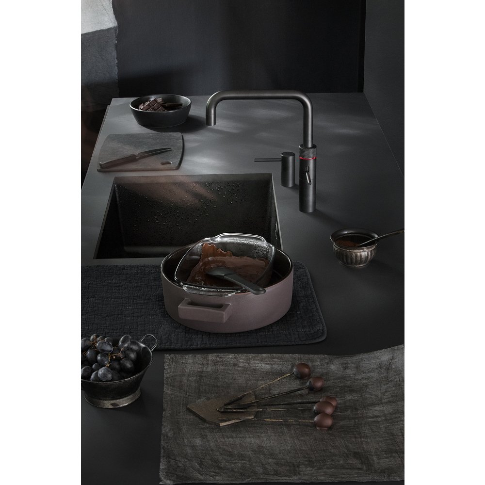 Quooker 3FSBLK 3 in 1 PRO3 Fusion Square Tap with 3 Litre Tank, Black