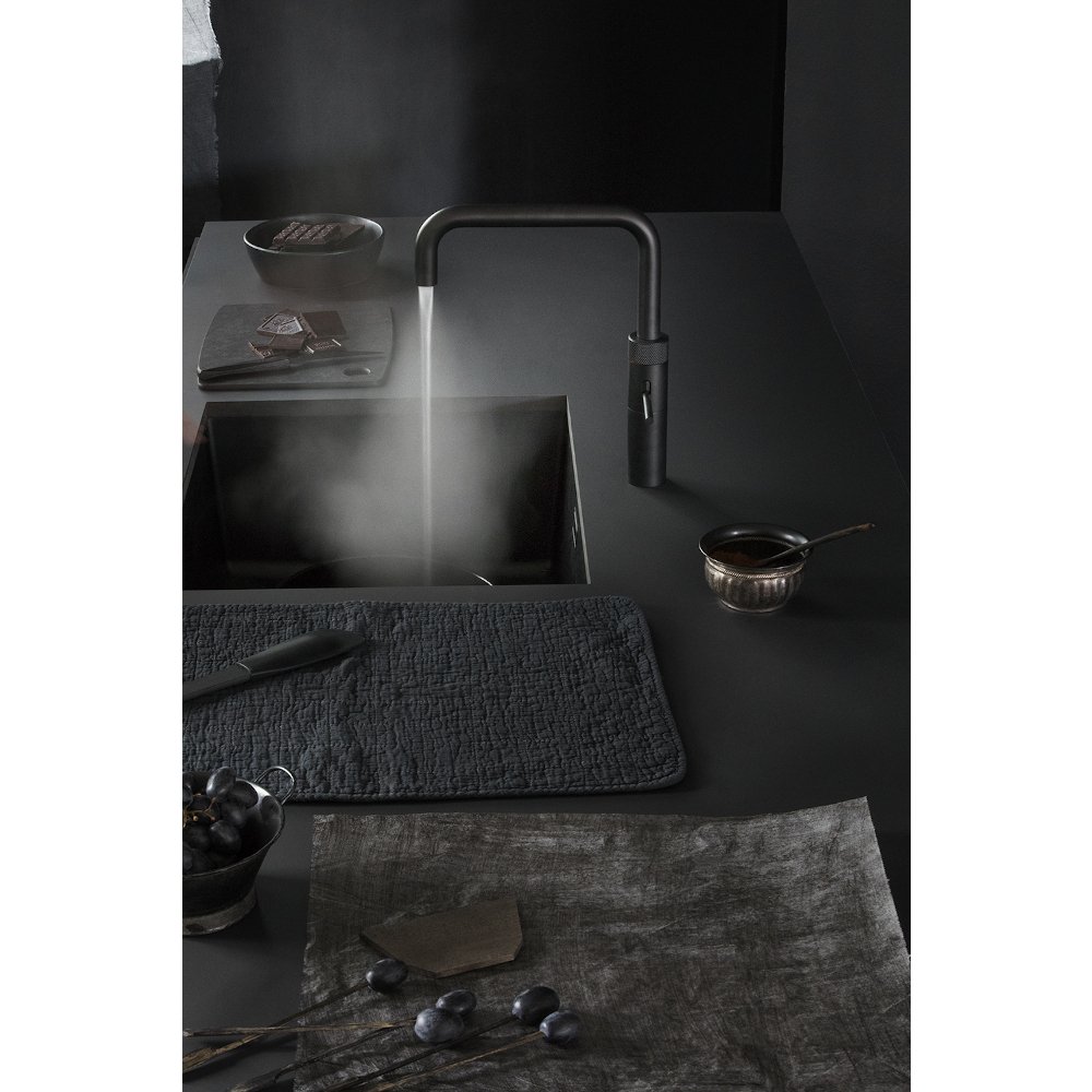 Quooker 3FSBLK 3 in 1 PRO3 Fusion Square Tap with 3 Litre Tank, Black