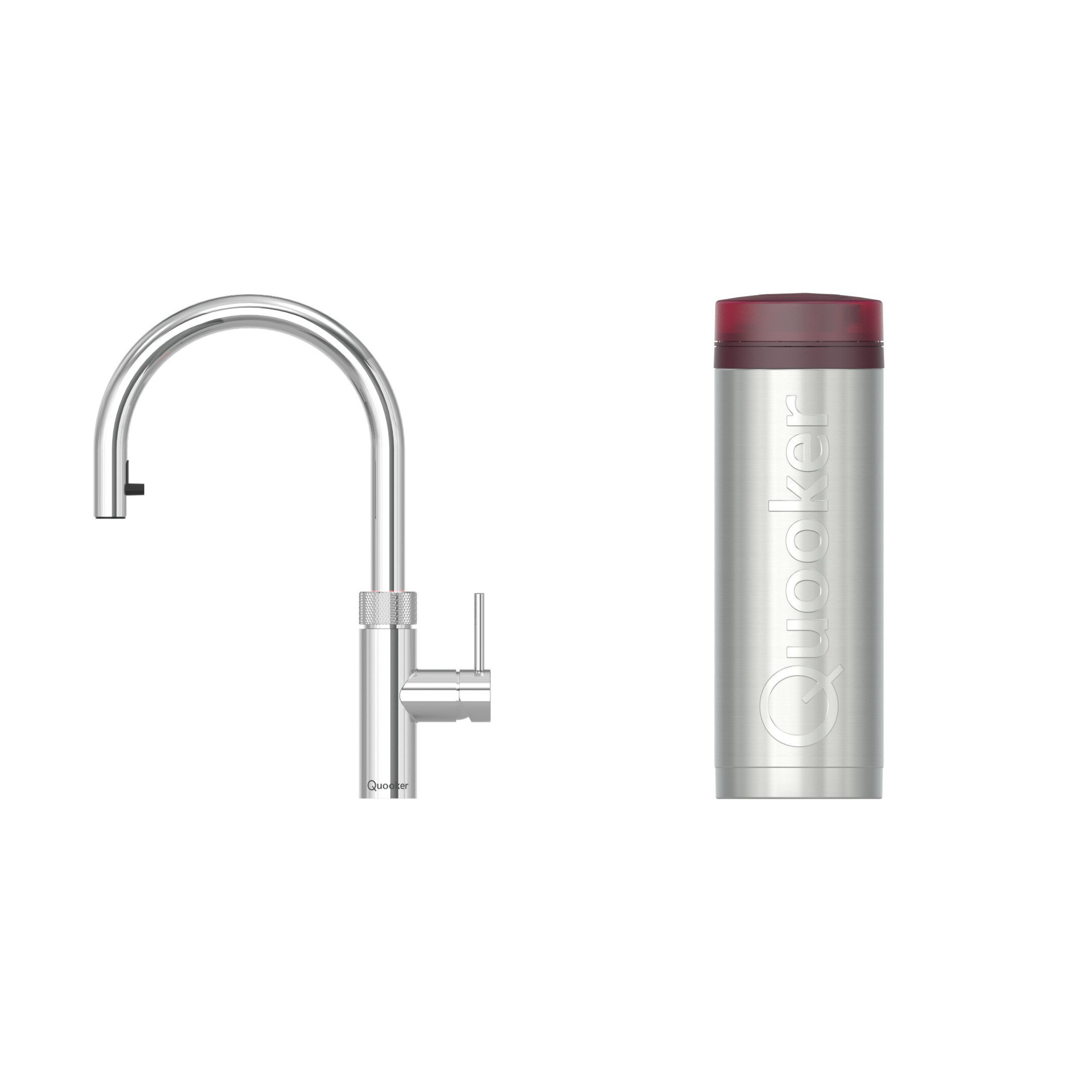 Quooker 3XRCHR 3 in 1 PRO3 Flex 2.0 Round Tap with 3 Litre Tank, Chrome