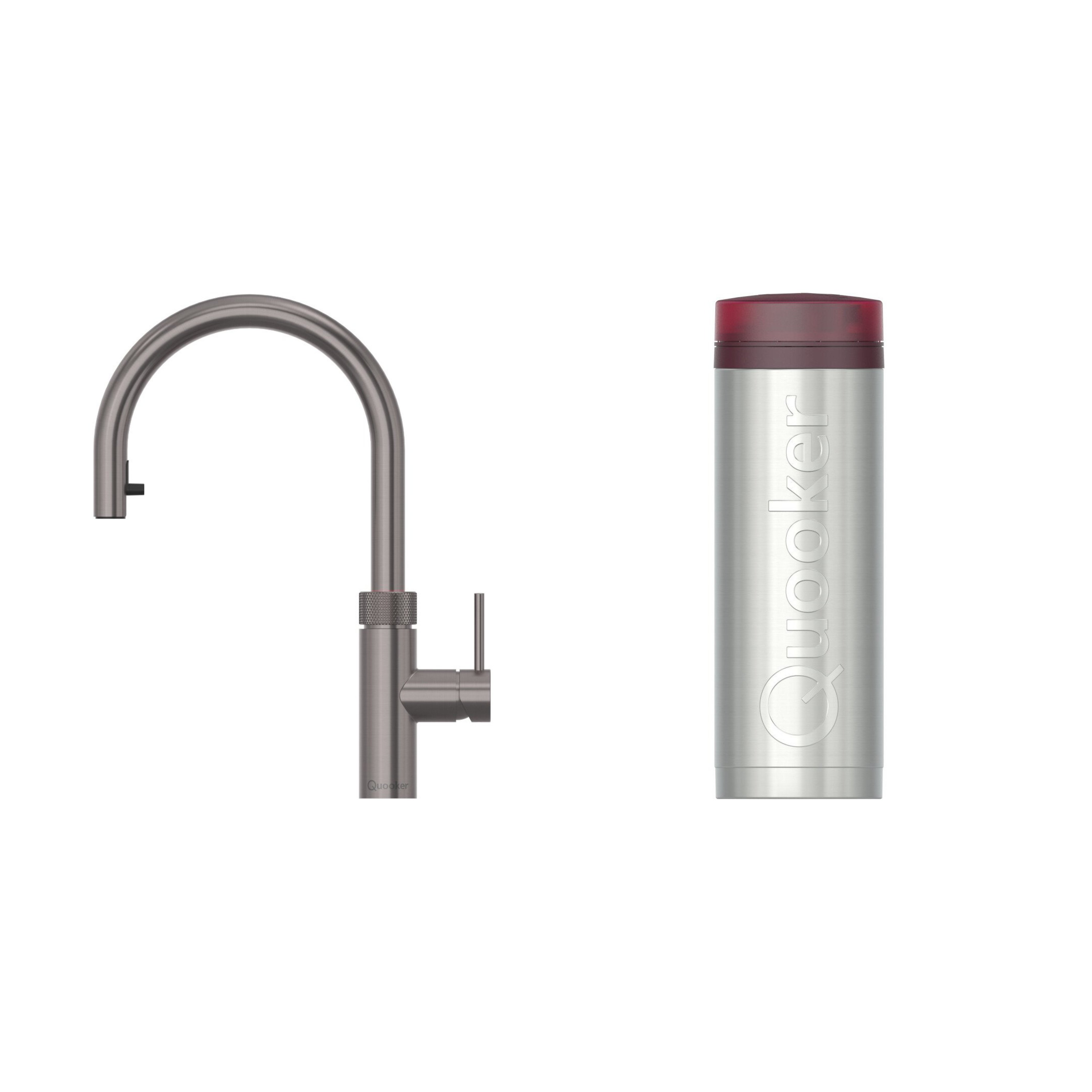 Quooker Flex 2.0 Round Gunmetal Tap with PRO3 Tank