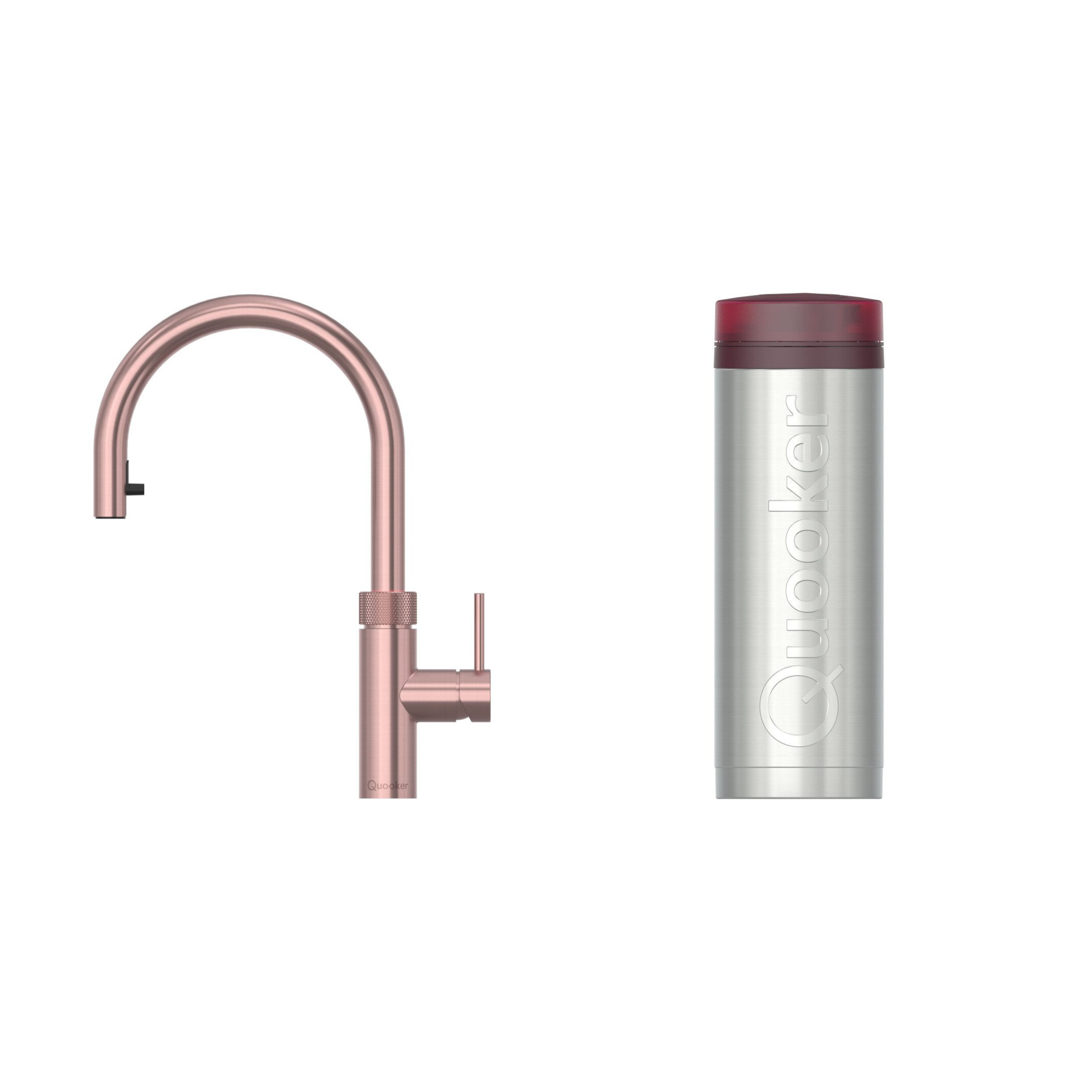 Quooker 3XRRCO 3 in 1 PRO3 Flex 2.0 Round Tap with 3 Litre Tank, Rose Copper