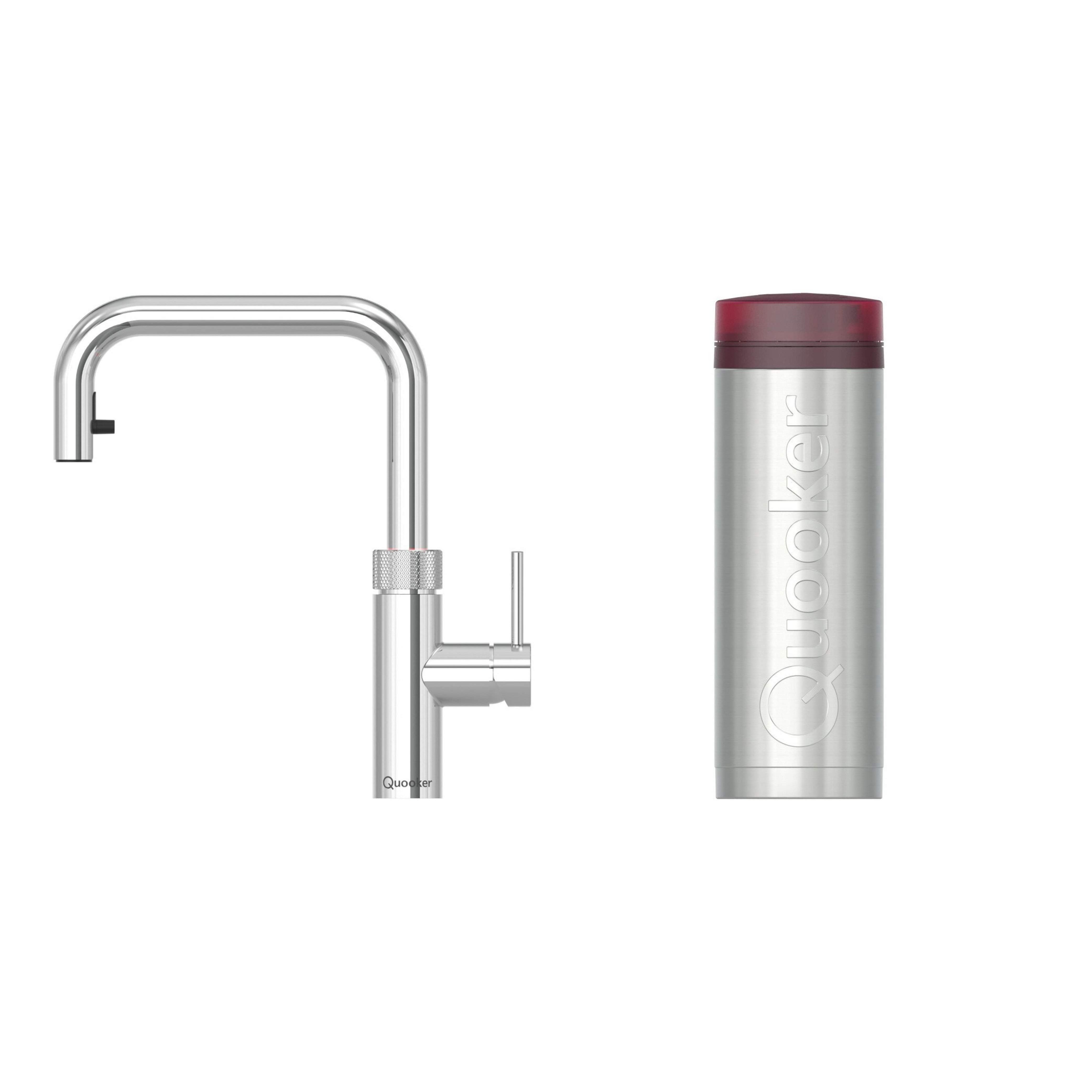 Quooker 3XSCHR 3 in 1 PRO3 Flex 2.0 Square Tap with 3 Litre Tank, Chrome