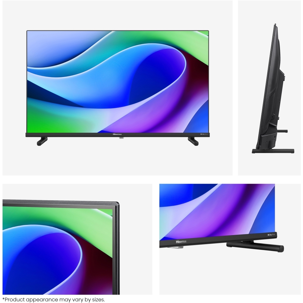 Hisense 40E5QTUK 40" QLED Smart Television, Full HD, Black, F Rated