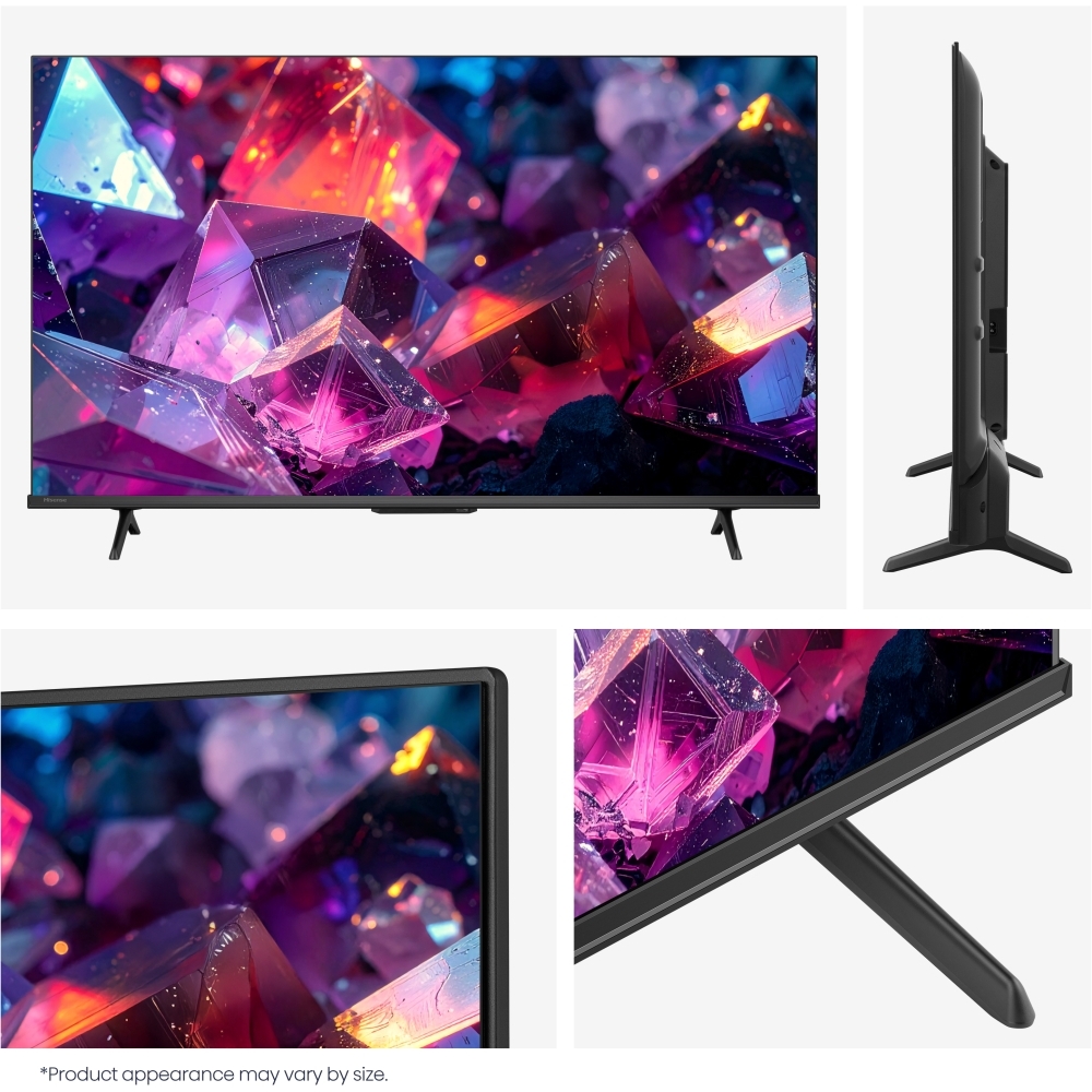 Hisense 43E7STUK PRO 43" QLED Smart Television, 4K Ultra HD, Black, F Rated