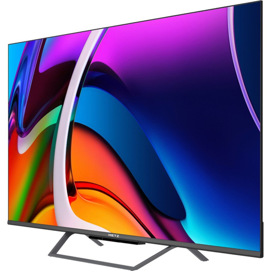 Metz 43MQE7600ZUK 43" QLED Smart Television, 4K Ultra HD, Black, F Rated