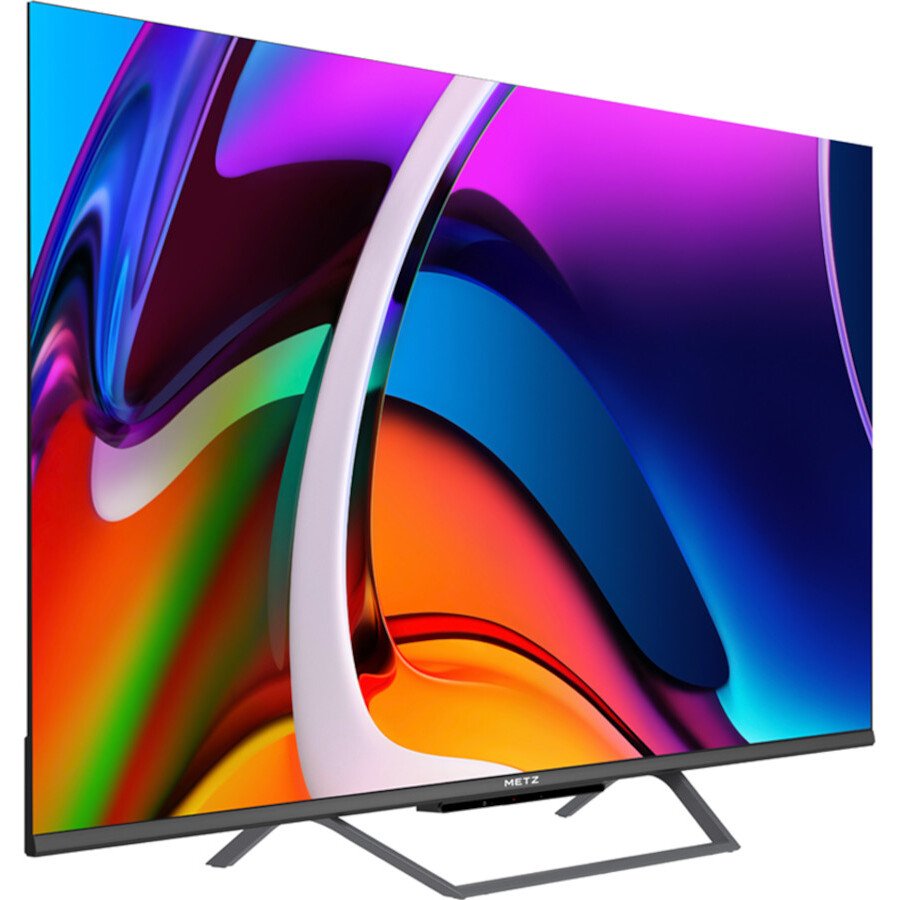 Metz 43MQE7600ZUK 43" QLED Smart Television, 4K Ultra HD, Black, F Rated
