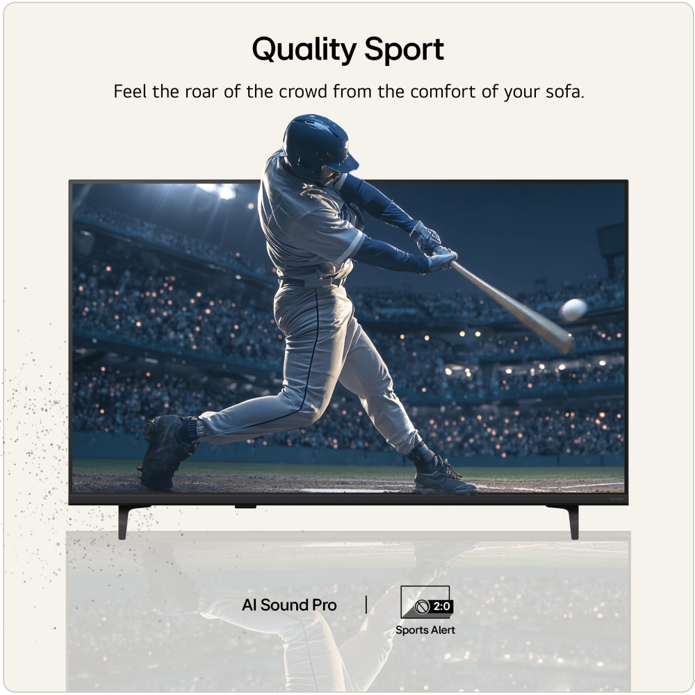 LG 43QNED7EB3C.AEK 43" QNED Smart Television, 4K Ultra HD, Black, F Rated