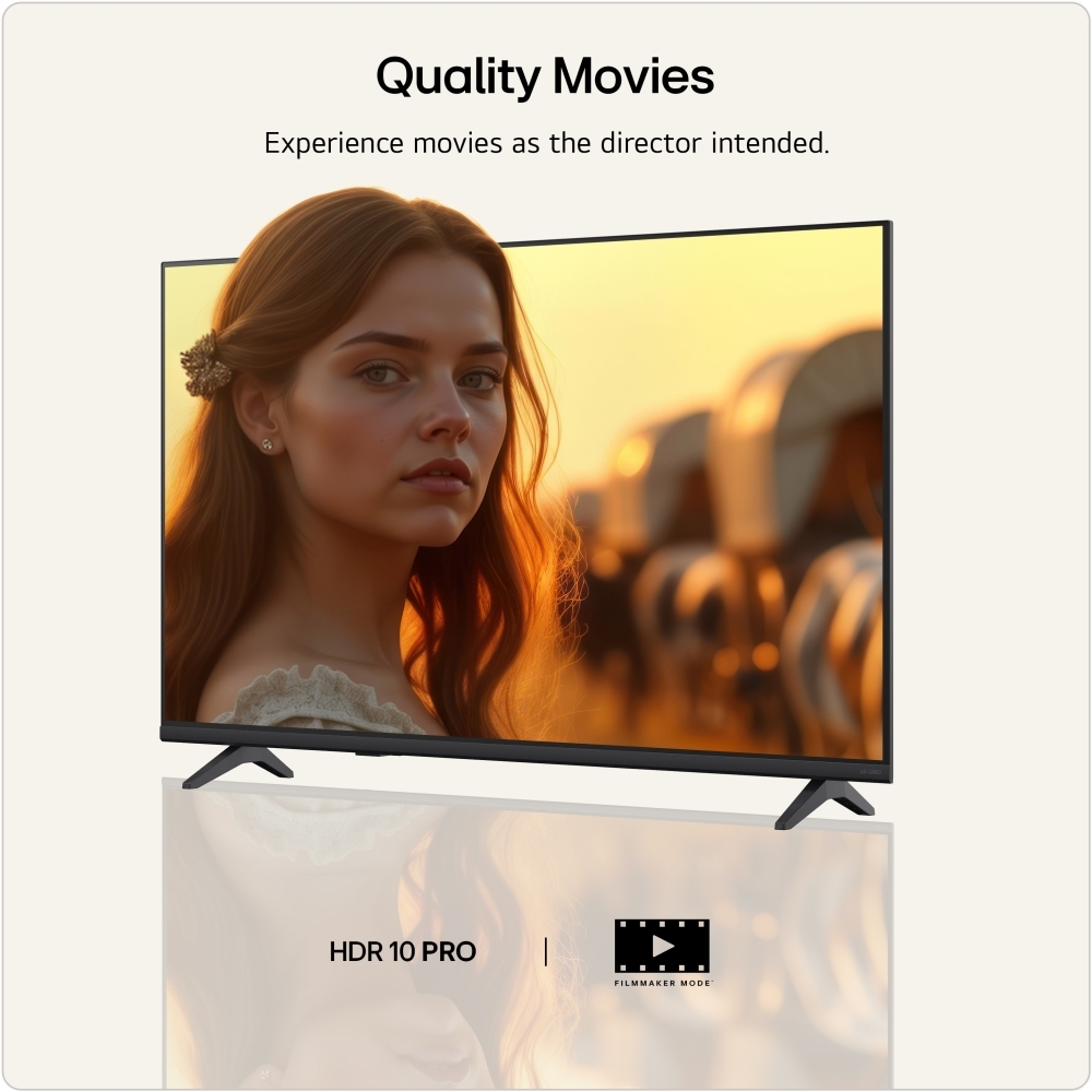 LG 43QNED7EB3C.AEK 43" QNED Smart Television, 4K Ultra HD, Black, F Rated