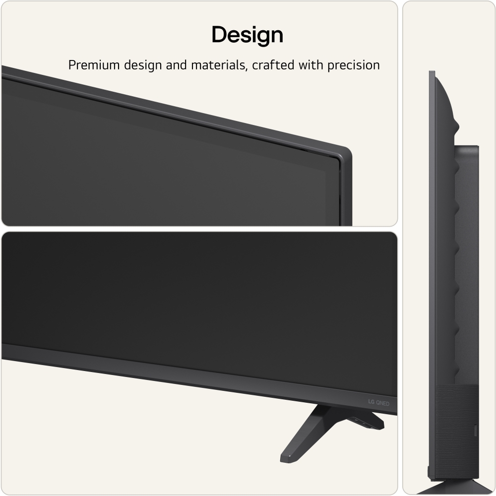 LG 43QNED7EB3C.AEK 43" QNED Smart Television, 4K Ultra HD, Black, F Rated