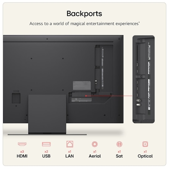 LG 43QNED87B6A.AEK 43" QNED Mini LED Smart Television, 4K Ultra HD, Black, F Rated