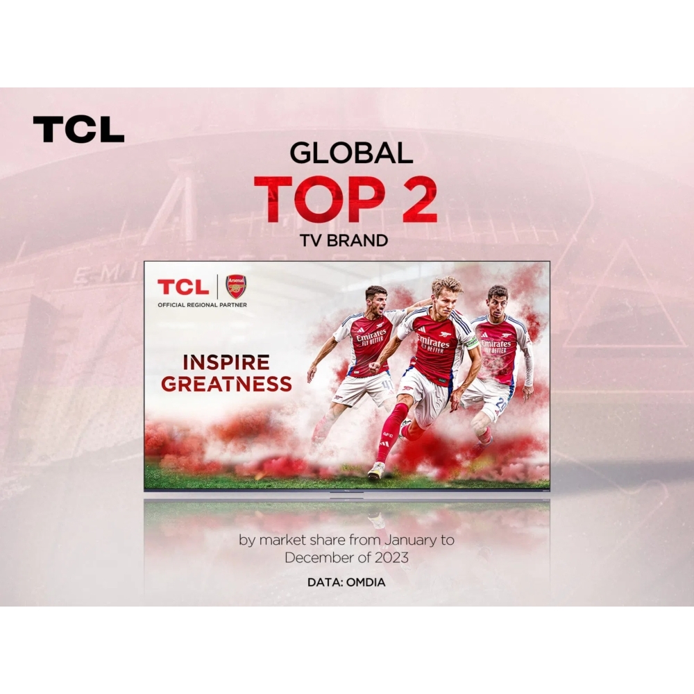 TCL 43T6C-UK 43" QLED Smart Television, 4K Ultra HD, Black, G Rated