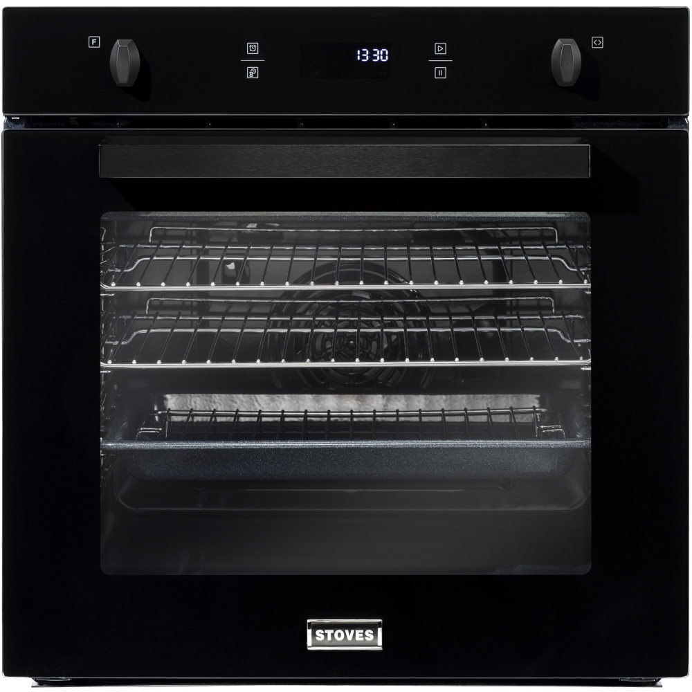 Stoves SEB602PY Black Built-In Electric Single Oven with Pyrolytic Cleaning, A Rated